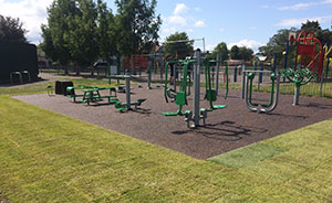 Outdoor gym at Heathfield Recreation Ground