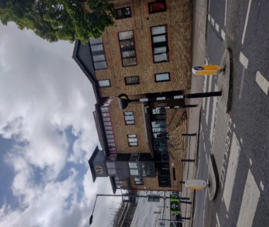 Figure 111 Pedestrian crossing outside Marvan Court