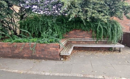 Figure 114 Bench on Waldegrave Road