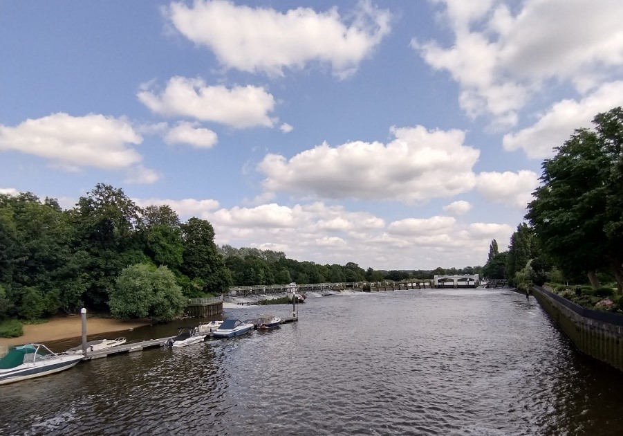 Figure 77 View of the weir