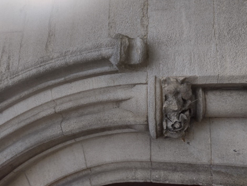 Figure 89 Stone door surround at the former St Alban's church