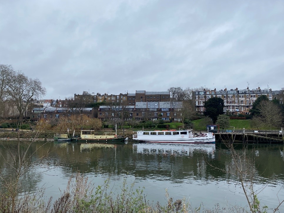 Figure 23 View of the Richmond bank from the Twickenham bank