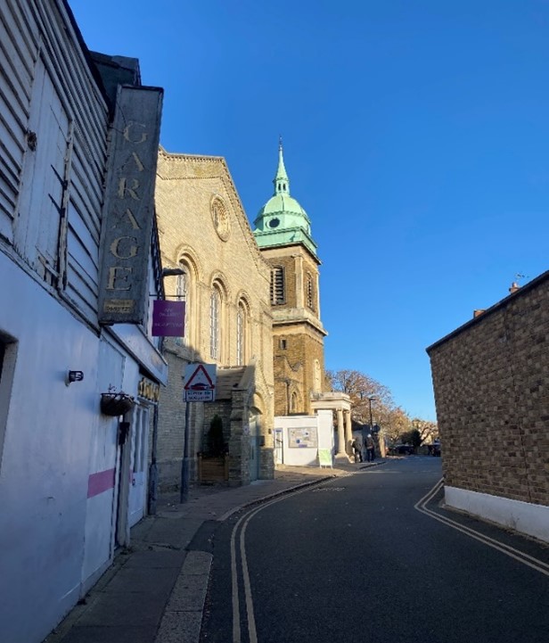 Figure 154 Church of St Elizabeth as viewed from Hill Rise