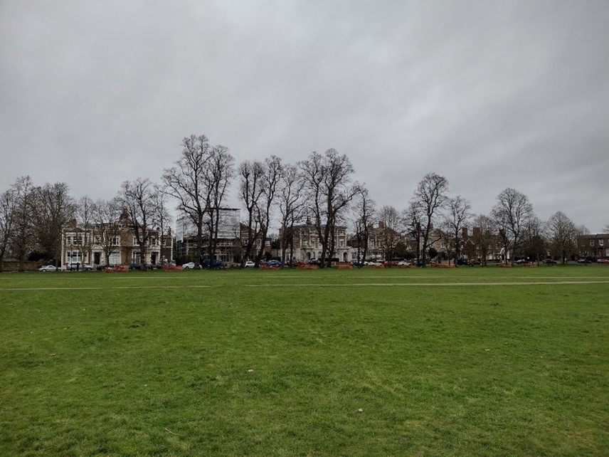 Figure 24 View of Pembroke Villas from the Green