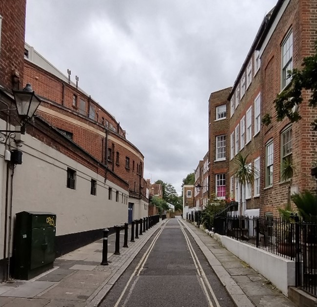 Figure 18 Ormond Terrace (in CA 5) with view of the Odean cinema on the left