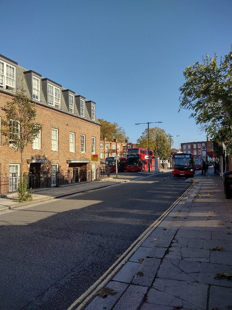 Figure 71 Wakefield Road with the bus station in the background