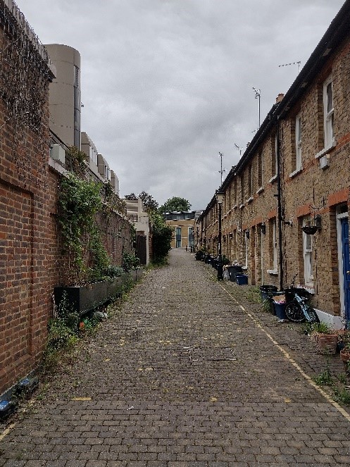 Figure 74 St James' Cottages looking south