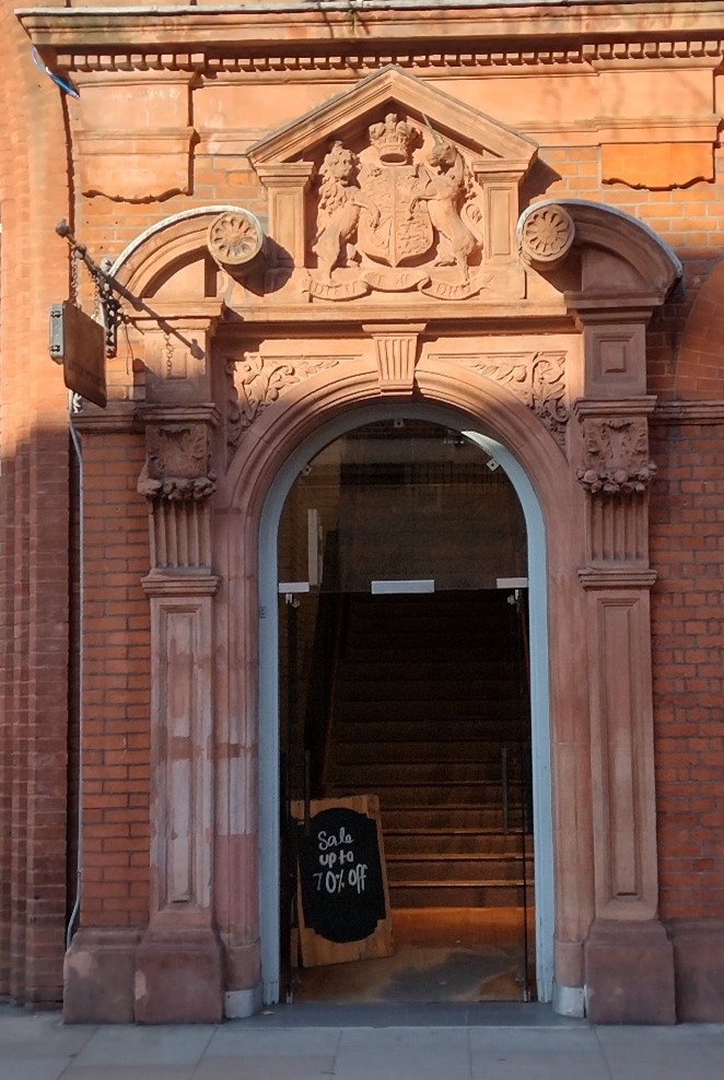 Decorative sandstone door surround, George Street