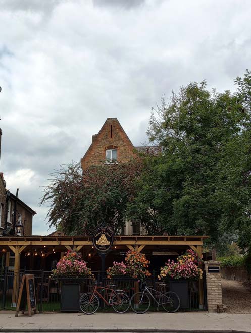 Figure 29: 24 Hampton Road, with the garden of the Prince Albert public house in the foreground