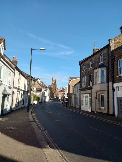 Figure 84: View looking east along Thames Street