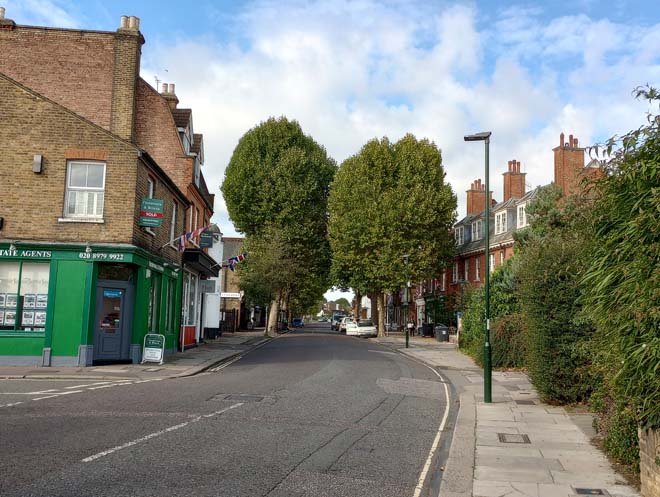 Figure 121: View looking west along Station Road