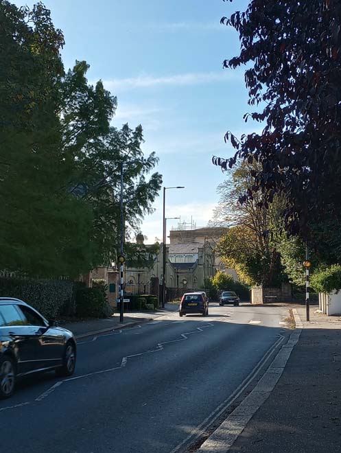 Figure 131: View looking west from Thames Street towards the Waterworks