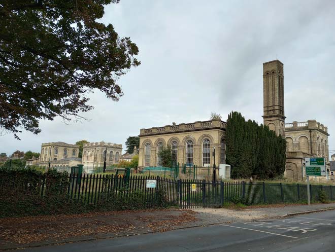 Figure 132: View of the Ruston and Beam Buildings from Lower Sunbury Road