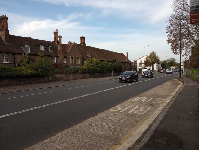 Fig. 40 View of the Royal Mews from the other side of the street.