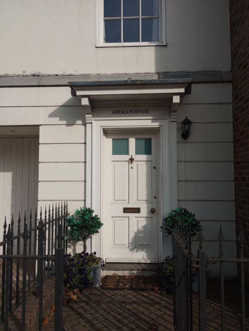 Fig. 81 Detail of a Palladian-style classical doorcase