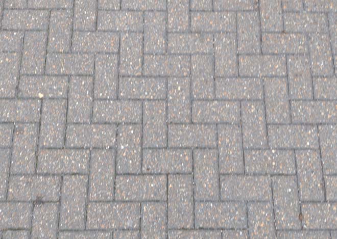 Fig. 10: Bricks in herringbone pattern appear sporadically