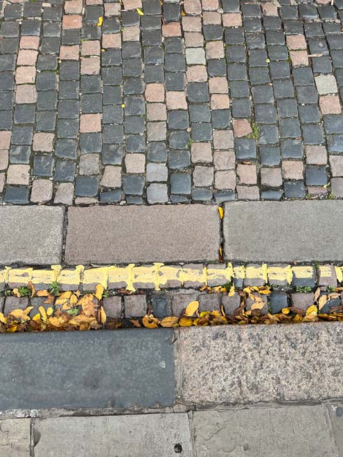 Fig. 125: Historic sections of brick survive along Church Lane