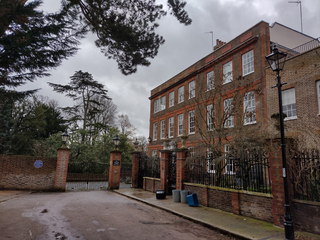 Fig. 50: The Row terminates at Southend House and its prominent gates