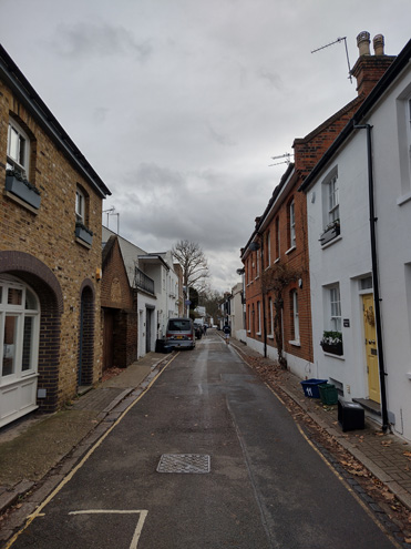 Fig. 34: View looking south along Orleans Road showing the tightknit townscape at its north side