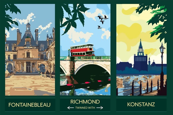 ‘A sign of shared values’: Richmond Station mural marks 65 years of twinning