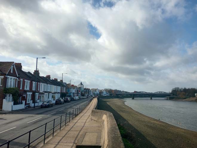 Figure 44: View of Lonsdale Road and the Terrace looking south