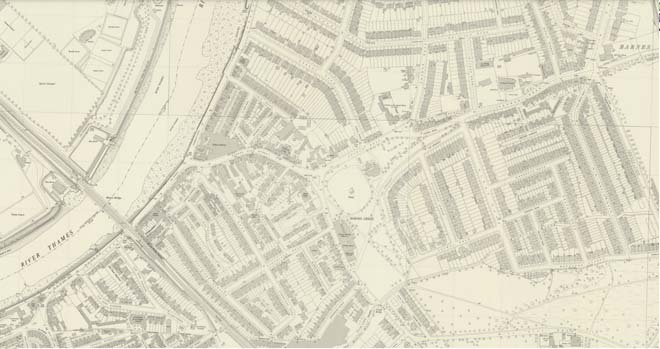 Figure 10: Extract from the 1951 Ordnance Survey National Grid Map