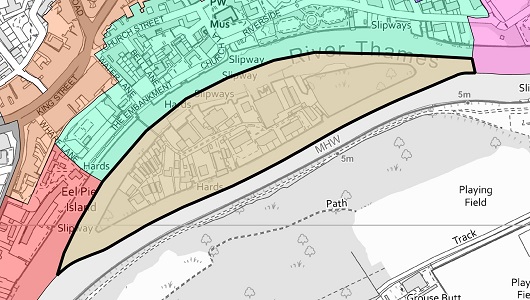 Fig. 132: Eel Pie Island Character Area Map